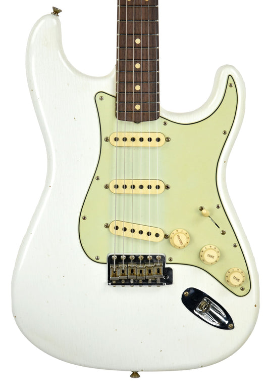 Fender Custom Shop 63 Stratocaster Journeyman Relic Olympic White