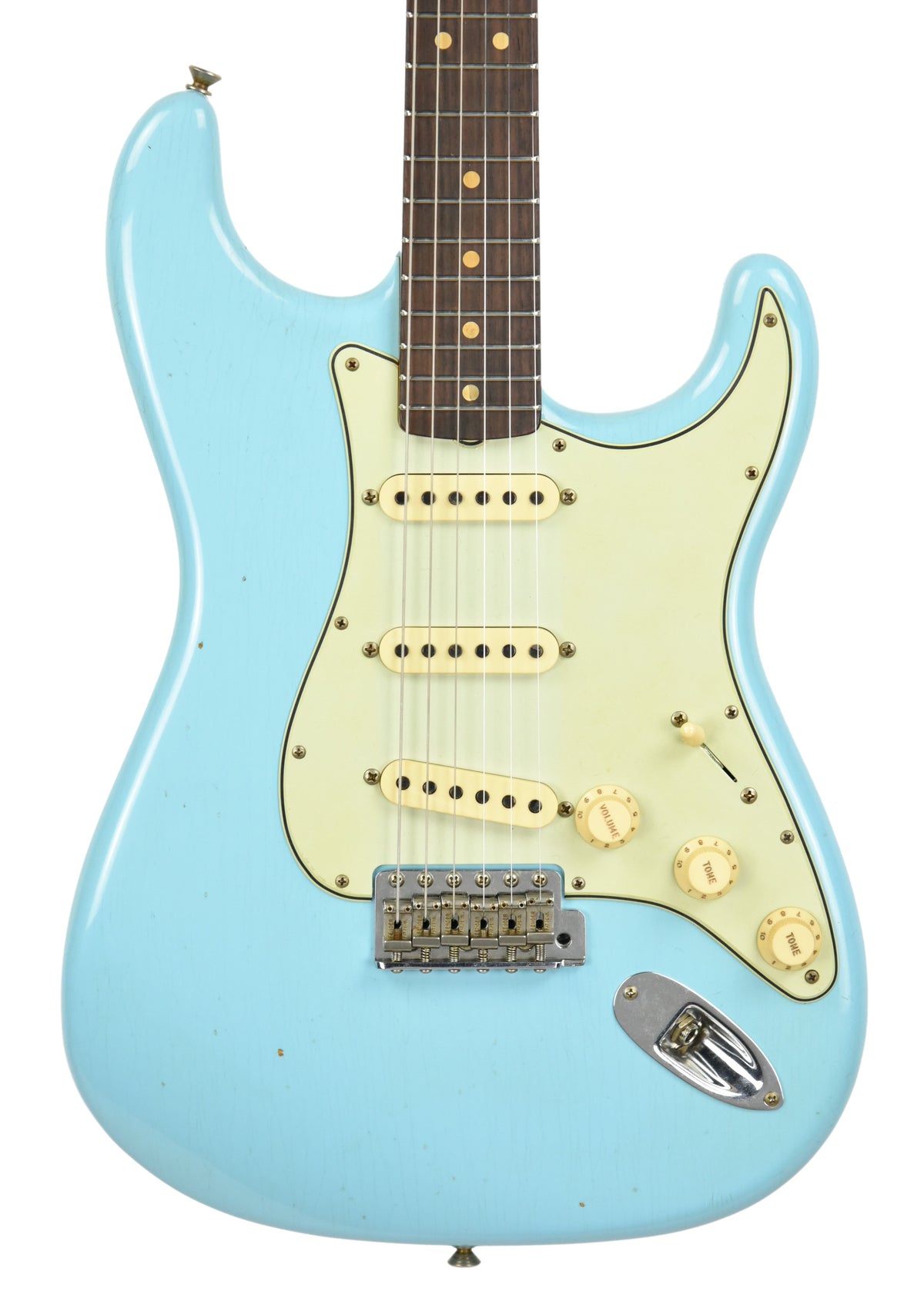 Fender Custom Shop 63 Stratocaster Journeyman Relic Daphne Blue R98833