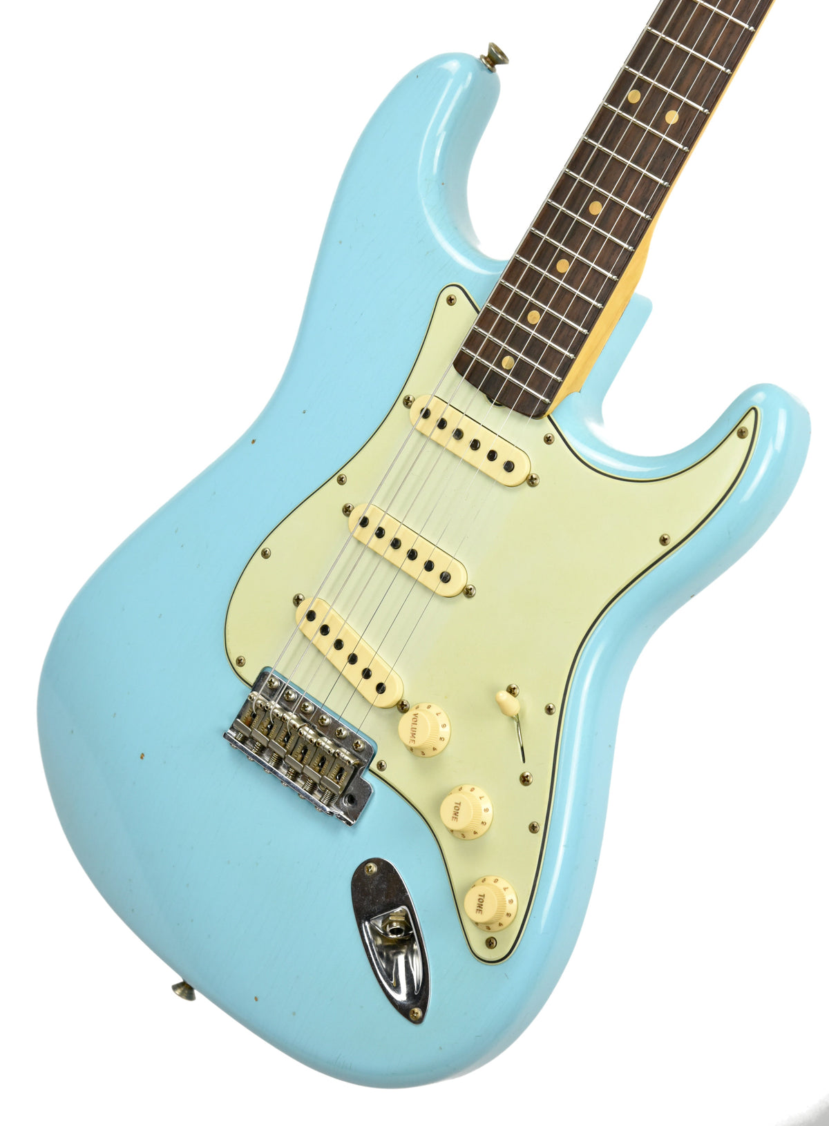 Fender Custom Shop 63 Stratocaster Journeyman Relic Daphne Blue R98833