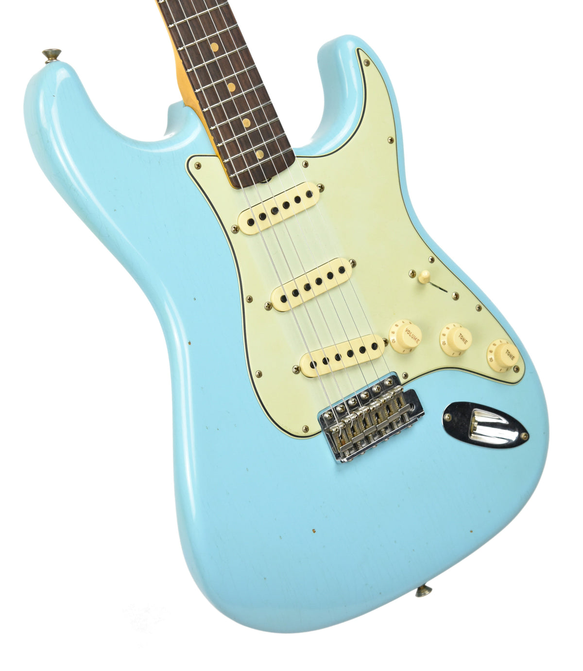 Fender Custom Shop 63 Stratocaster Journeyman Relic Daphne Blue R98833