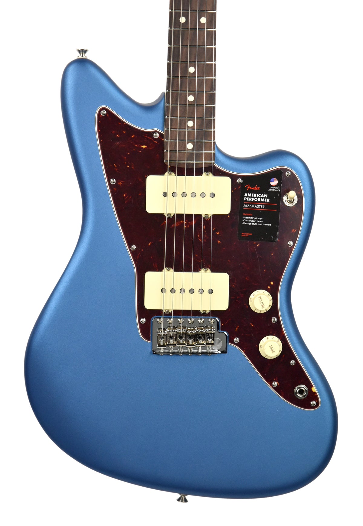 Fender American Performer Jazzmaster Satin Lake Placid Blue US19007165