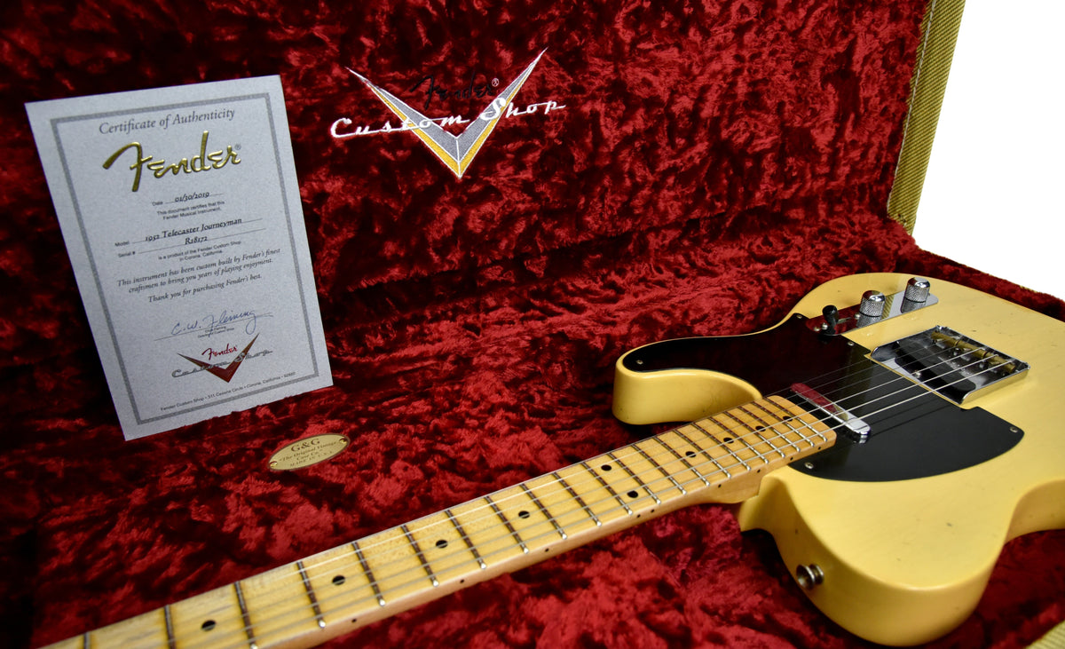 USED Fender Custom Shop 52 Telecaster Journeyman Relic Nocaster Blonde