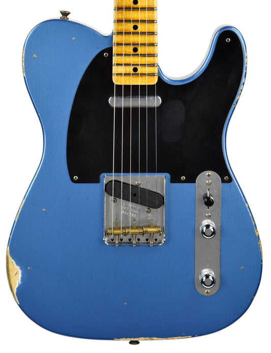 Used Fender Custom Shop 50s Tele Relic 1 Piece Ash in Lake Placid Blue R96386