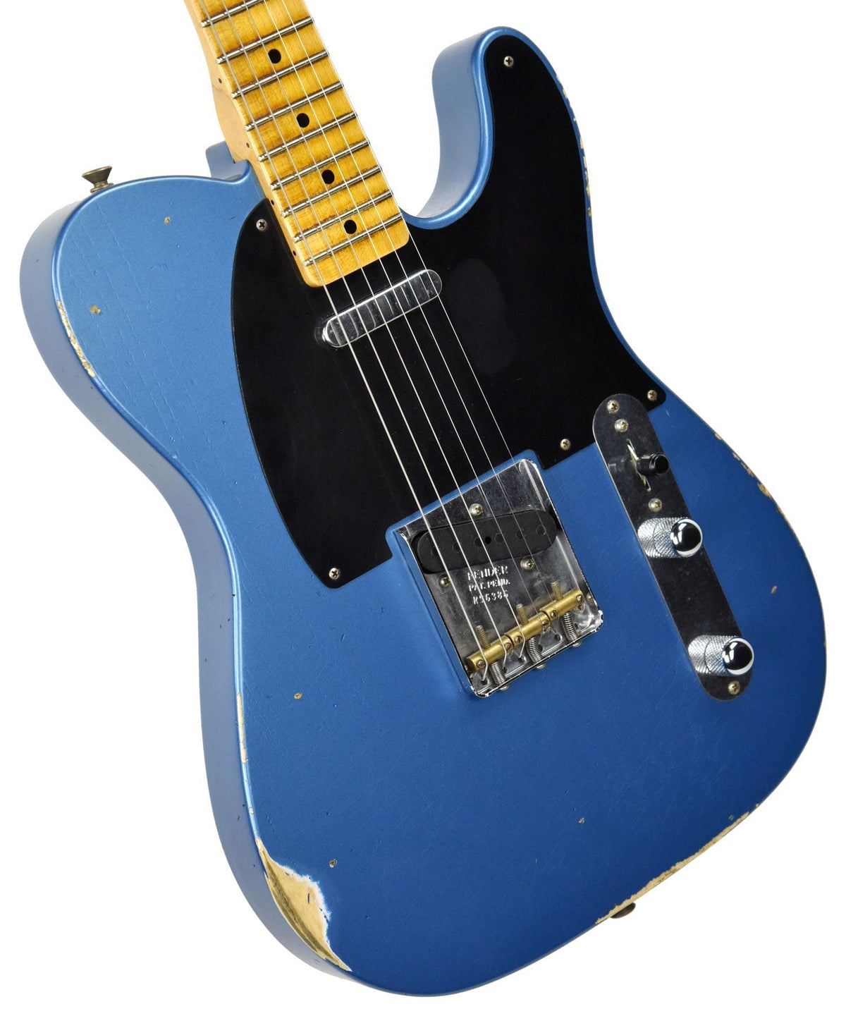 Used Fender Custom Shop 50s Tele Relic 1 Piece Ash in Lake Placid Blue R96386