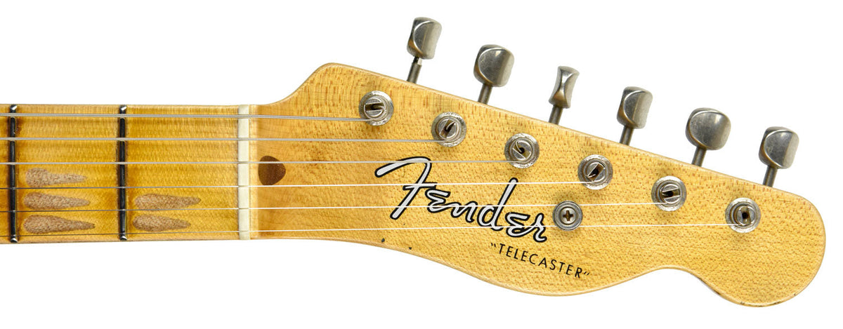 Used Fender Custom Shop 50s Tele Relic 1 Piece Ash in Lake Placid Blue R96386