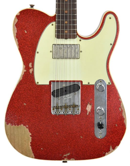Used Fender Custom Shop Telecaster Custom Relic in Red Sparkle CZ535019