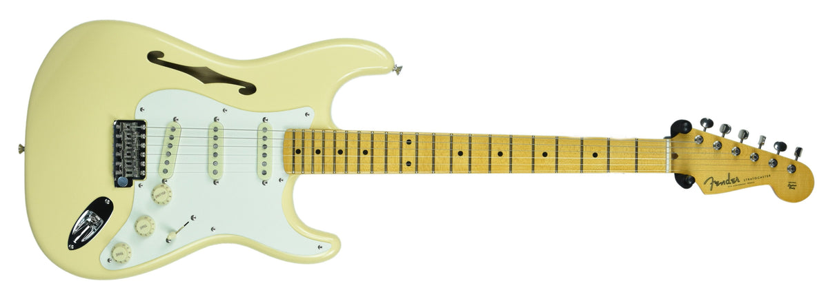 Fender® Eric Johnson Thinline Stratocaster in Vintage White EJ19126