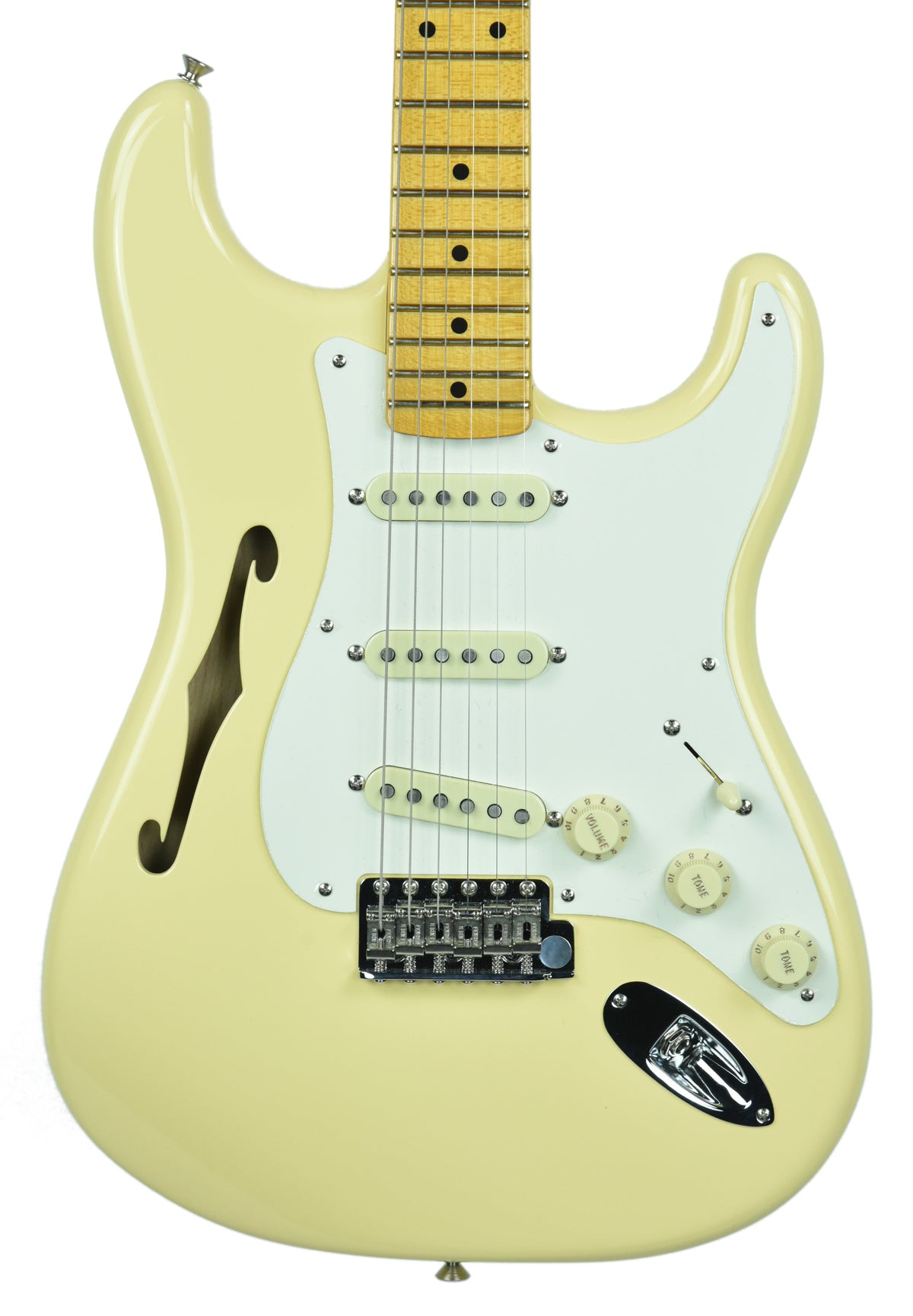 Fender® Eric Johnson Thinline Stratocaster in Vintage White EJ19126