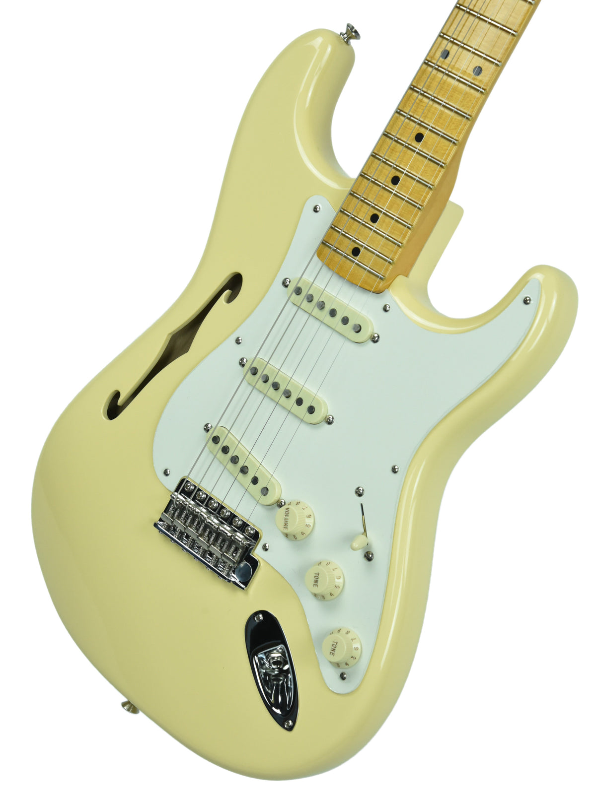 Fender® Eric Johnson Thinline Stratocaster in Vintage White EJ19126