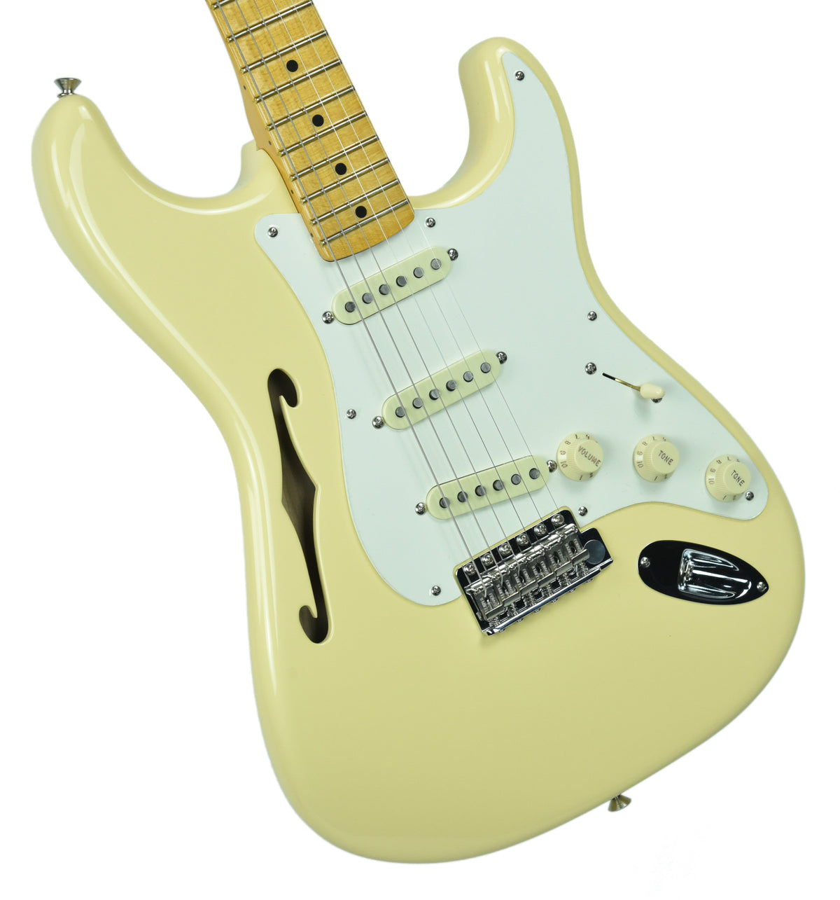 Fender® Eric Johnson Thinline Stratocaster in Vintage White EJ19126