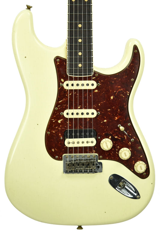 Fender Custom Shop Postmodern Strat Journeyman Relic HSS in Vintage White XN11055