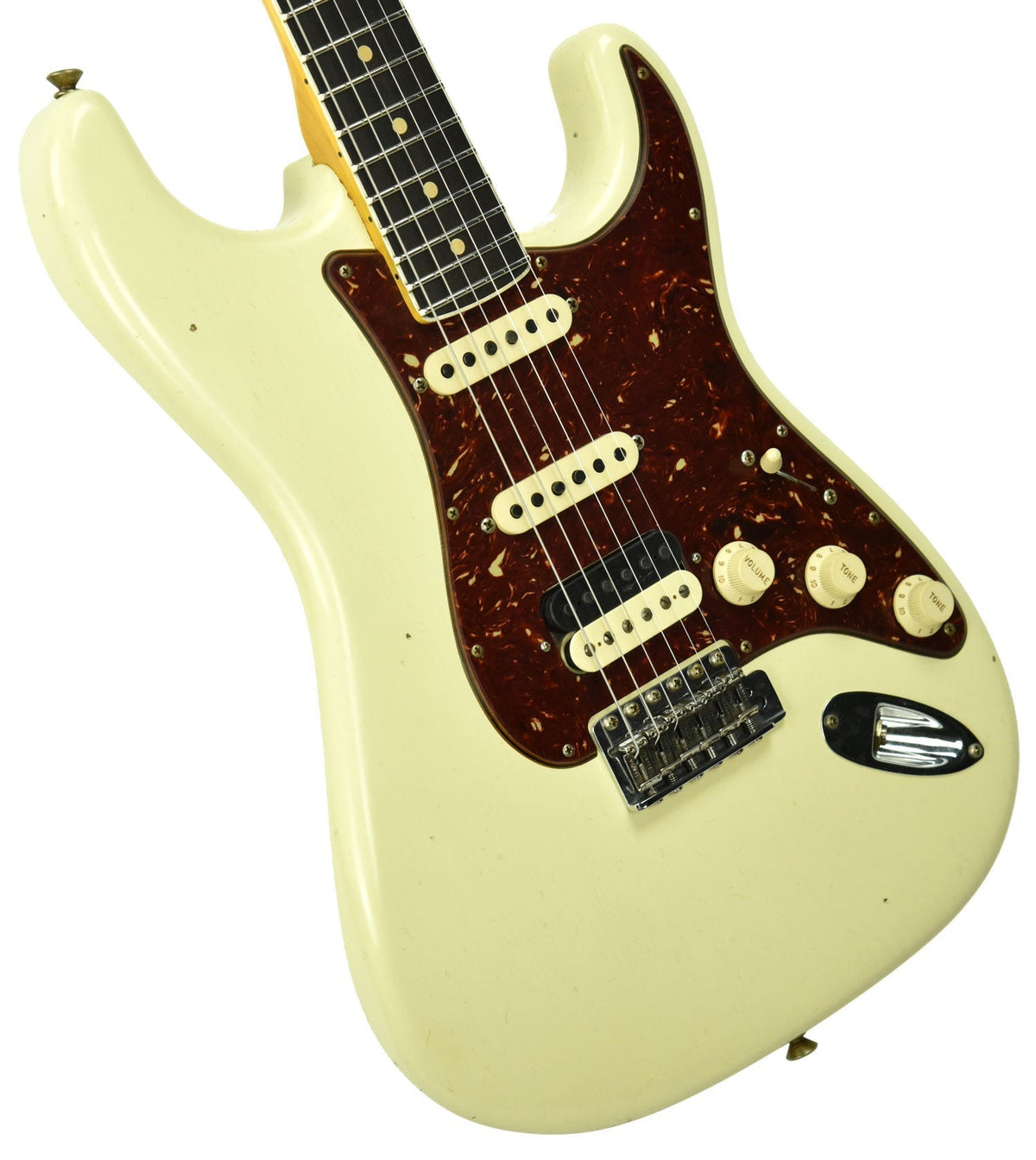 Fender Custom Shop Postmodern Strat Journeyman Relic HSS in Vintage White XN11055