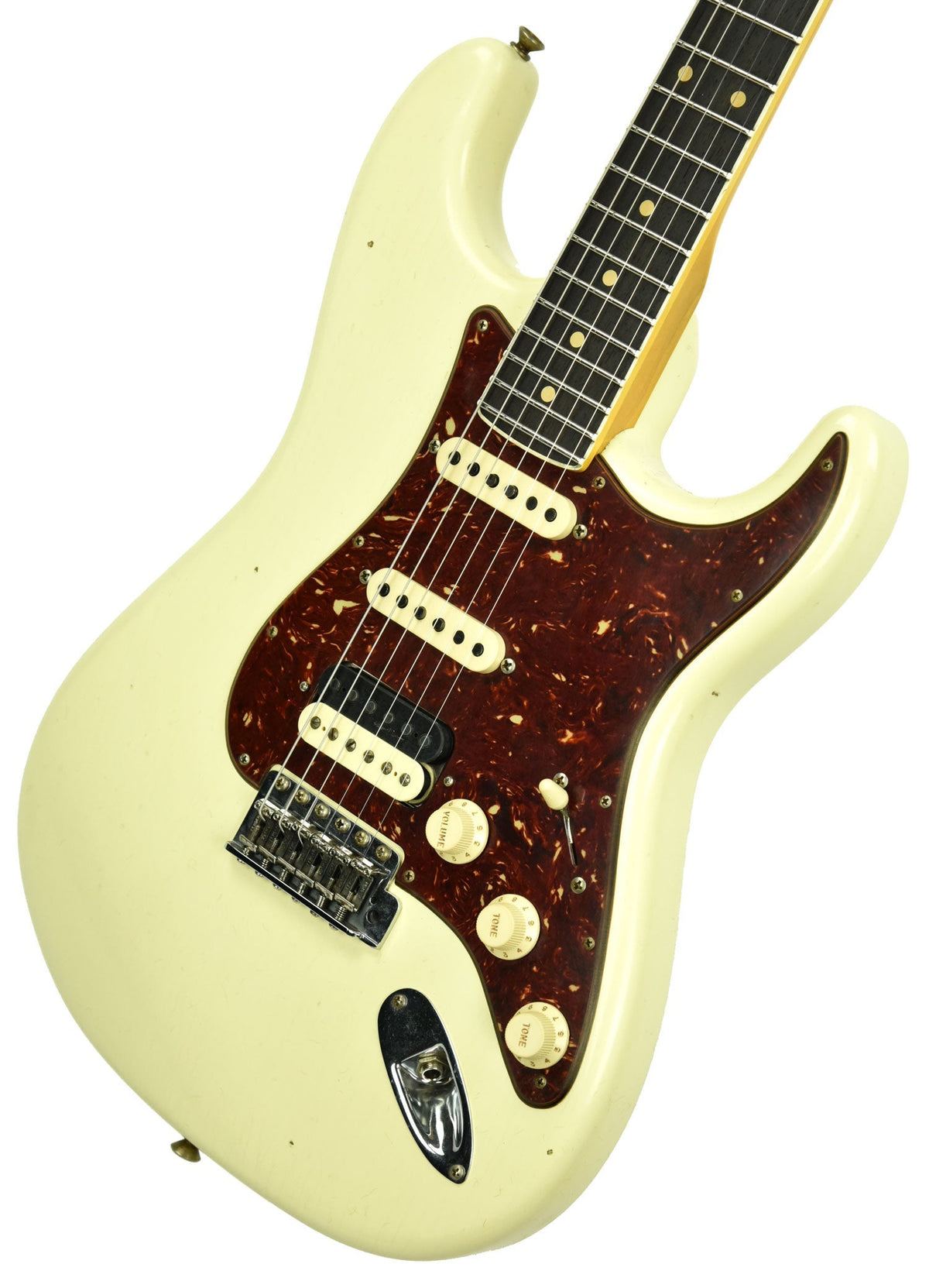 Fender Custom Shop Postmodern Strat Journeyman Relic HSS in Vintage White XN11055