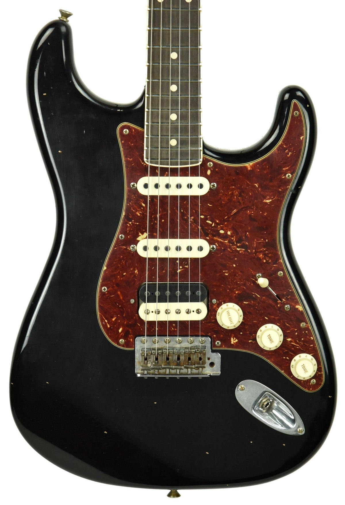 Fender Custom Shop Postmodern Stratocaster HSS Journeyman Relic in Aged Black XN11584