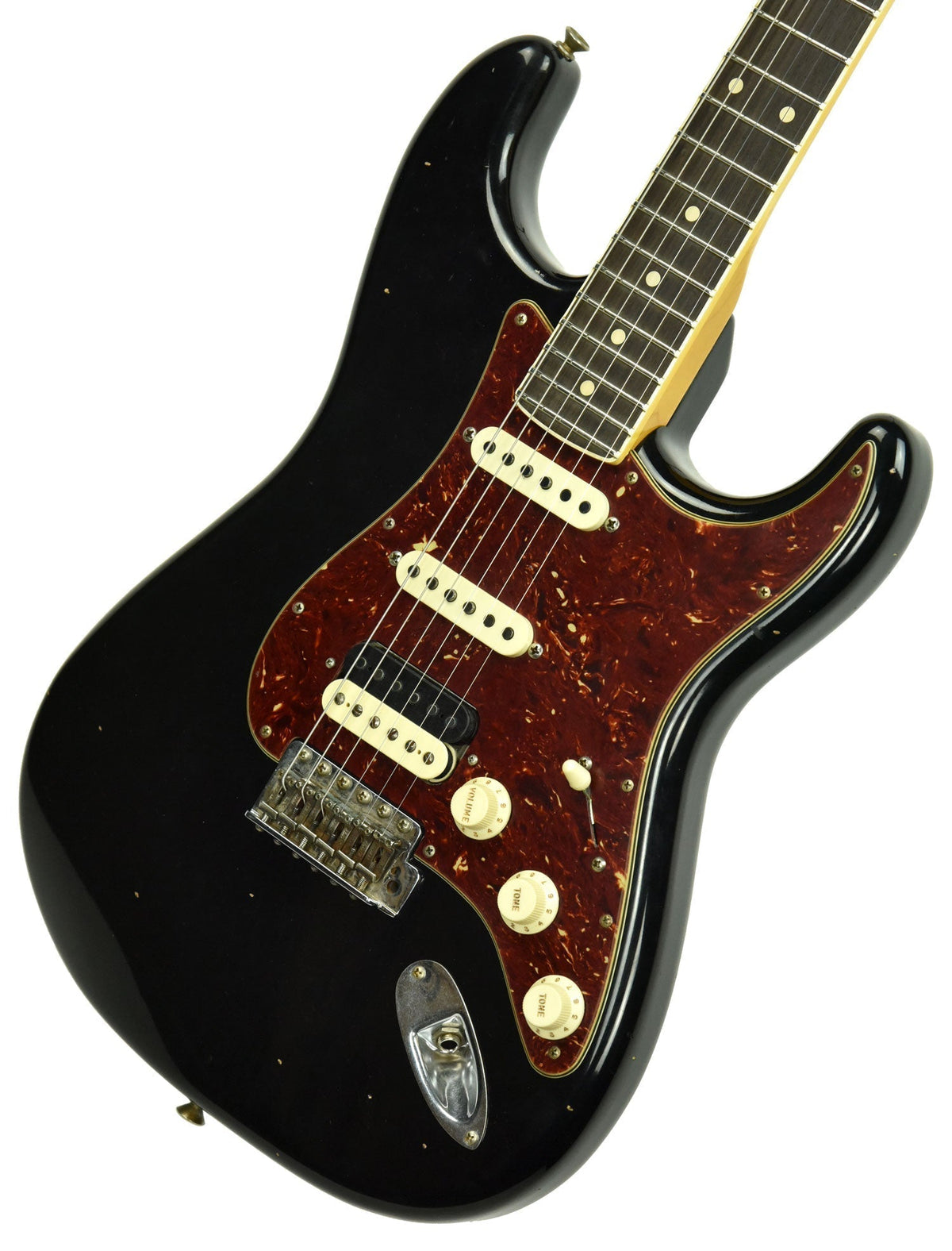 Fender Custom Shop Postmodern Stratocaster HSS Journeyman Relic in Aged Black XN11584