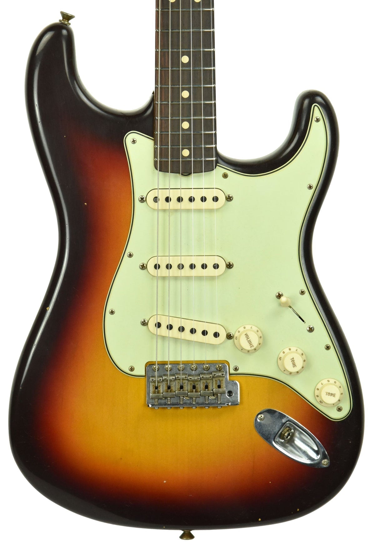 Fender Custom Shop 63 Stratocaster Journeyman Relic in Chocolate 3 Tone Sunburst R98626