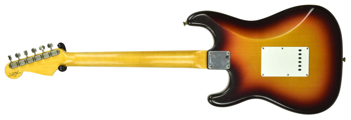 Fender Custom Shop 63 Stratocaster Journeyman Relic in Chocolate 3 Tone Sunburst R98626