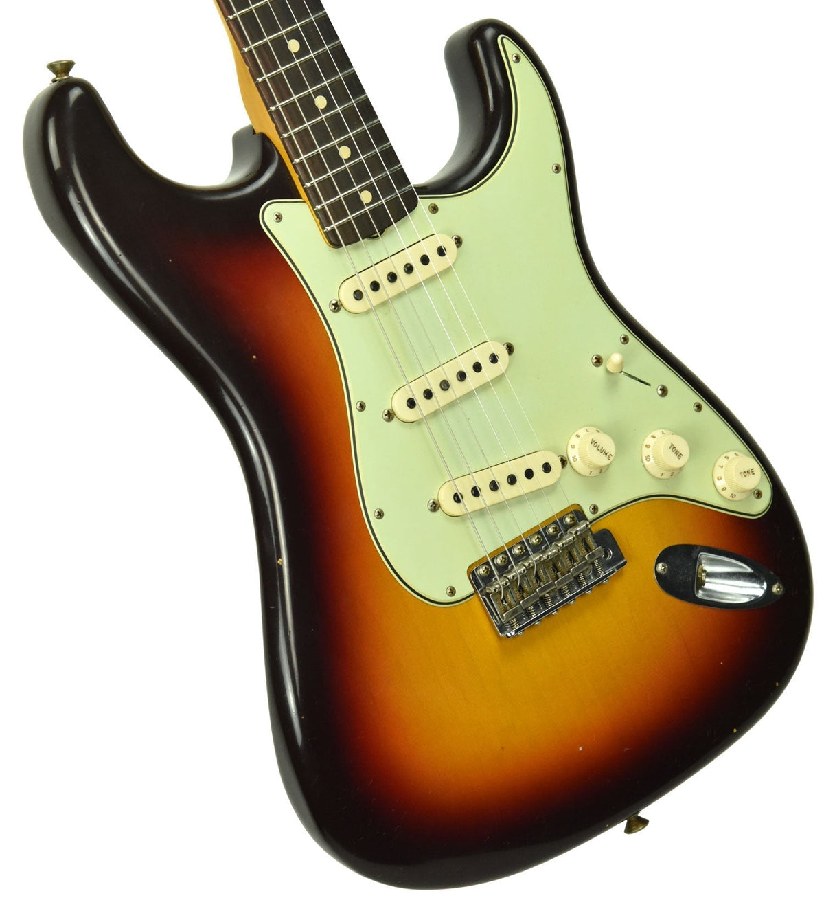 Fender Custom Shop 63 Stratocaster Journeyman Relic in Chocolate 3 Tone Sunburst R98626