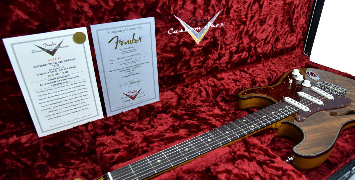 Fender Custom Shop Limited Artisan Koa Thinline Stratocaster CZ541170