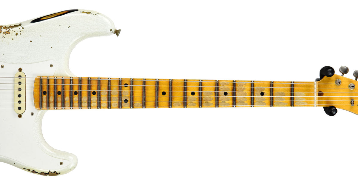 Fender Custom Shop Limited Edition Mischief Maker Olympic White over Three Tone Sunburst CZ541596