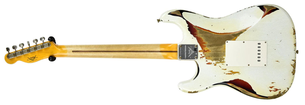 Fender Custom Shop Limited Edition Mischief Maker Olympic White over Three Tone Sunburst CZ541596