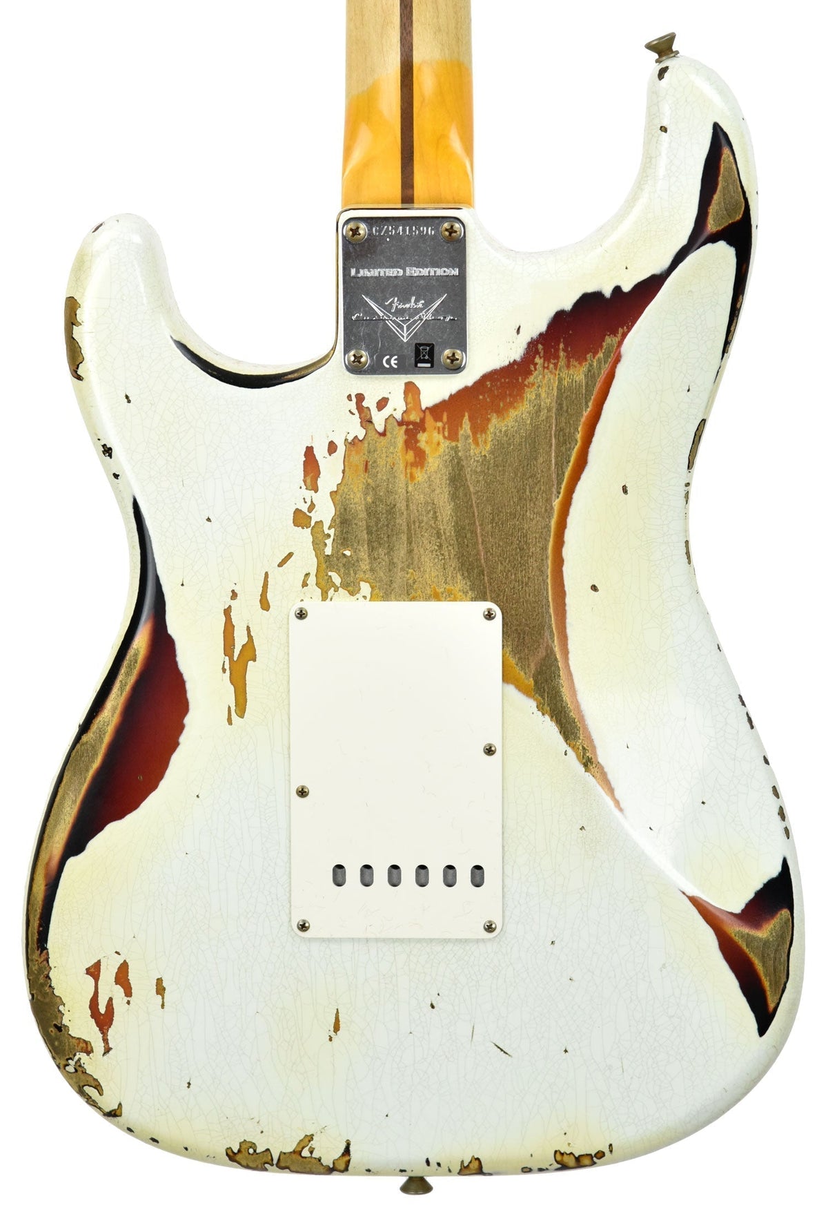 Fender Custom Shop Limited Edition Mischief Maker Olympic White over Three Tone Sunburst CZ541596
