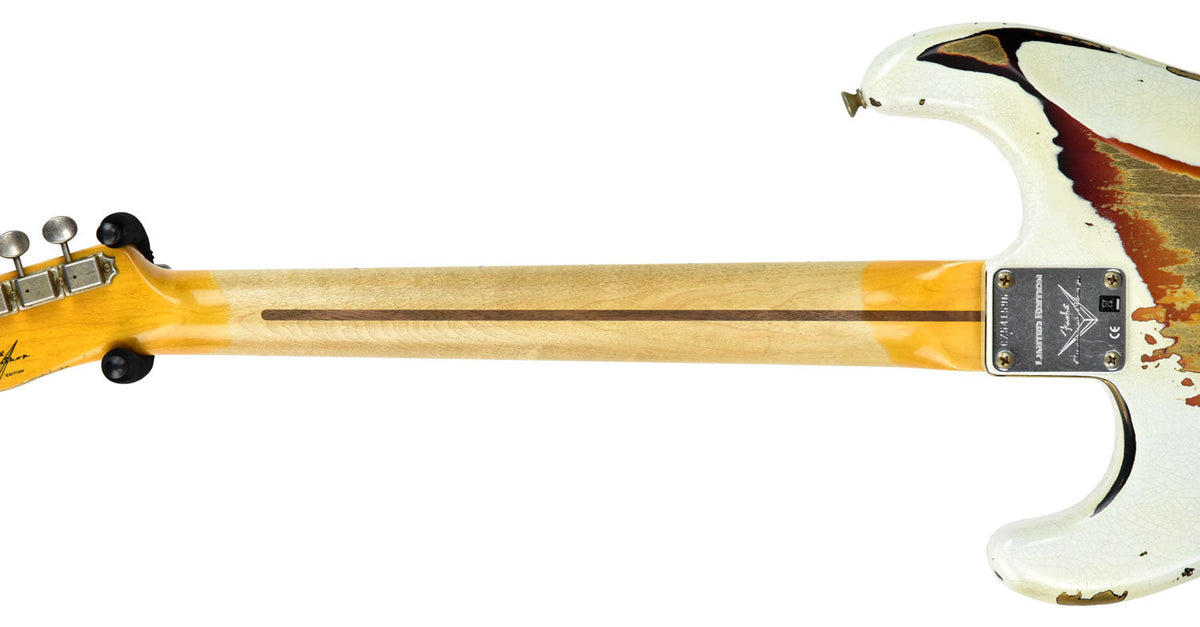 Fender Custom Shop Limited Edition Mischief Maker Olympic White over Three Tone Sunburst CZ541596