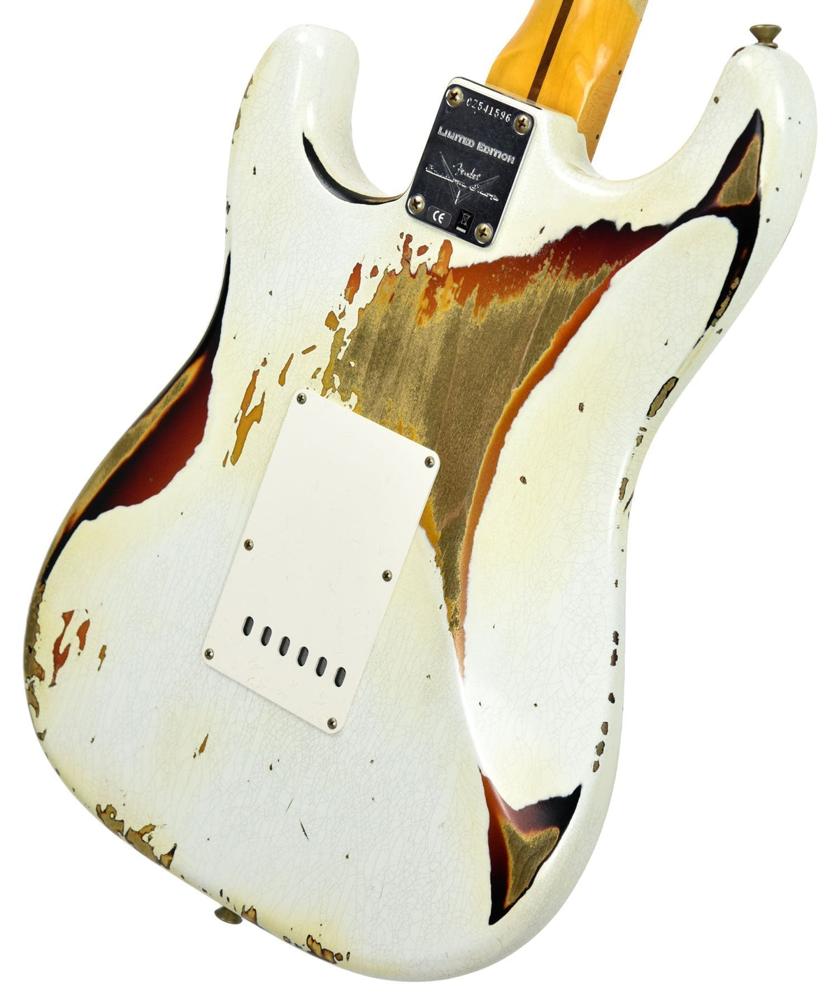 Fender Custom Shop Limited Edition Mischief Maker Olympic White over Three Tone Sunburst CZ541596