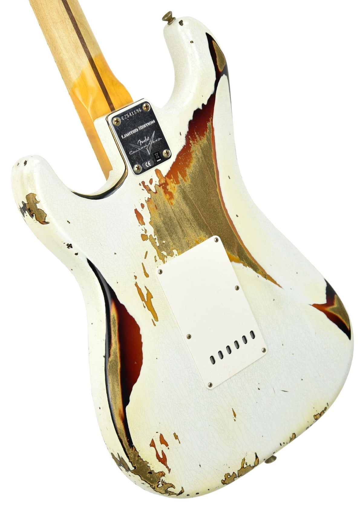 Fender Custom Shop Limited Edition Mischief Maker Olympic White over Three Tone Sunburst CZ541596