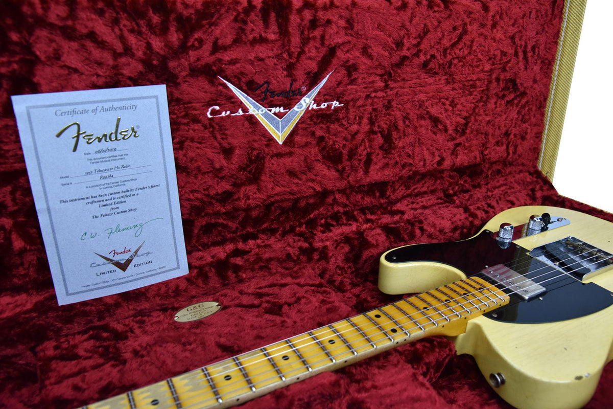 Fender Custom Shop 52 H/S Telecaster Relic Faded Nocaster Blonde R99284