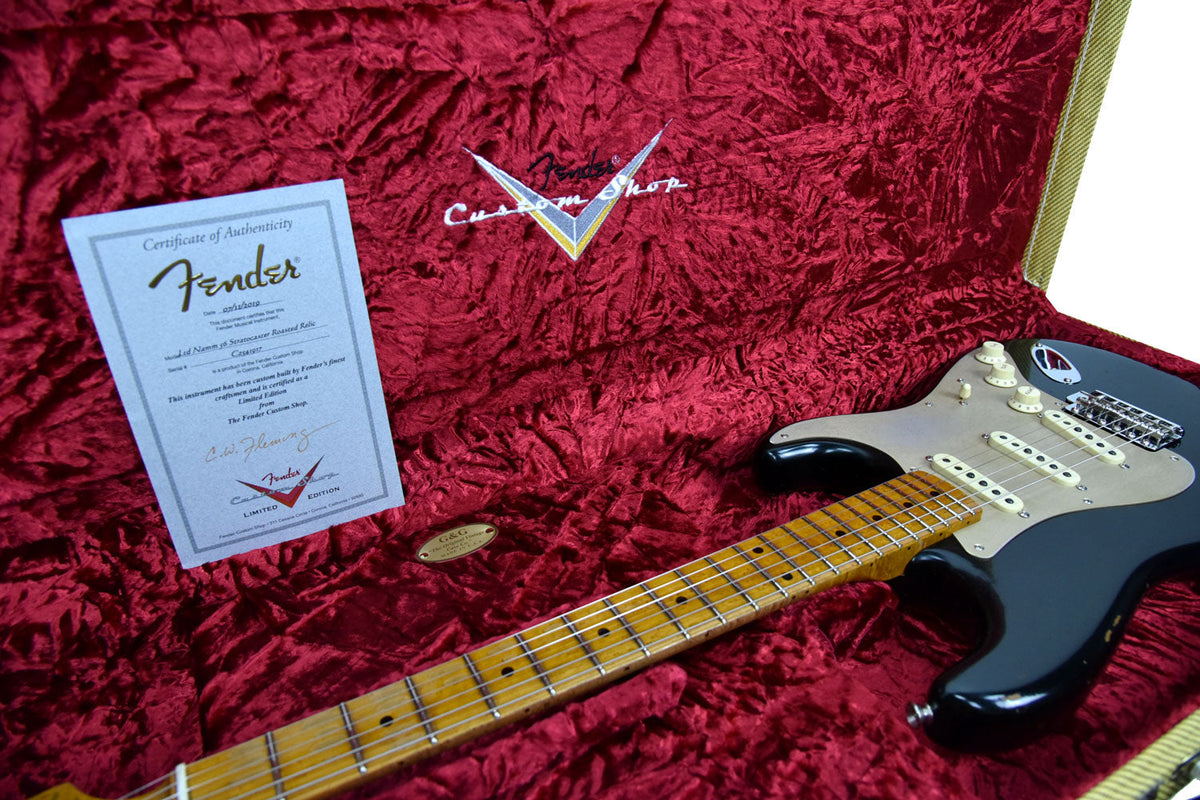 Fender Custom Shop LTD NAMM Roasted 56 Stratocaster Relic in Aged Black CZ541917