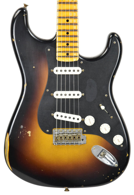 Fender Custom Shop Ancho Poblano Stratocaster Relic 2 Tone Sunburst CZ542941