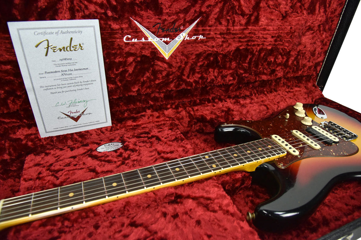 Fender Custom Shop Postmodern Stratocaster HSS Journeyman Relic 3 Tone Sunburst XN11522