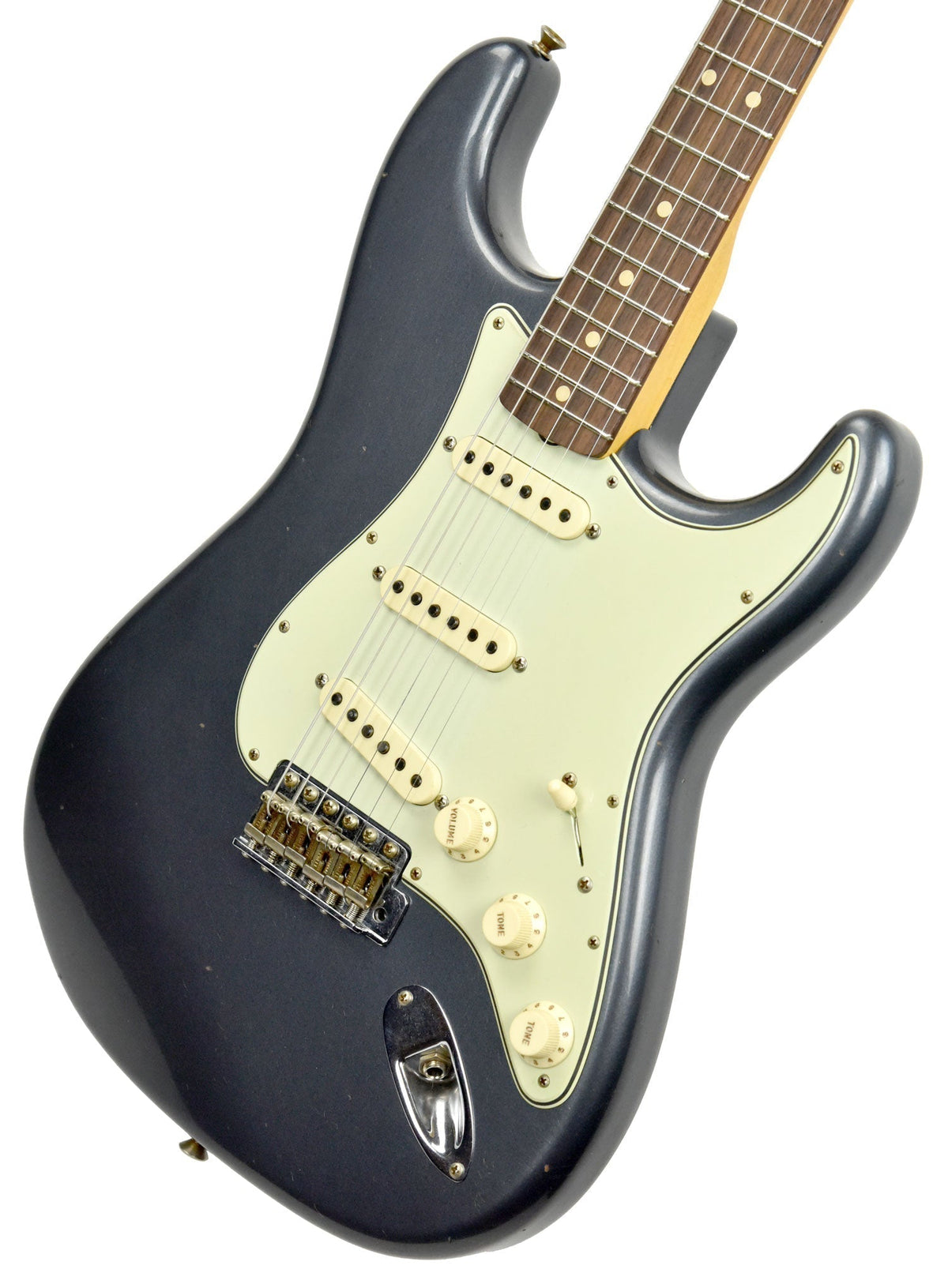 Fender Custom Shop 63 Stratocaster Relic in Charcoal Frost Metallic R95602