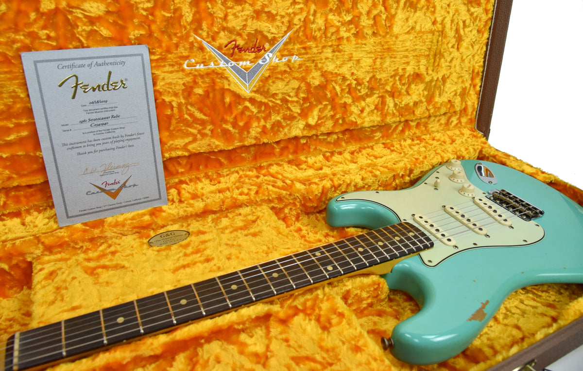 Fender Custom Shop 61 Stratocaster Relic in Seafoam Green CZ542940