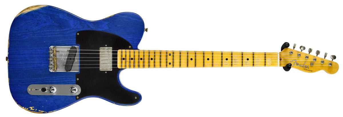 Fender Custom Shop 52 H/S Telecaster Relic in Cobalt Blues Trans R99434
