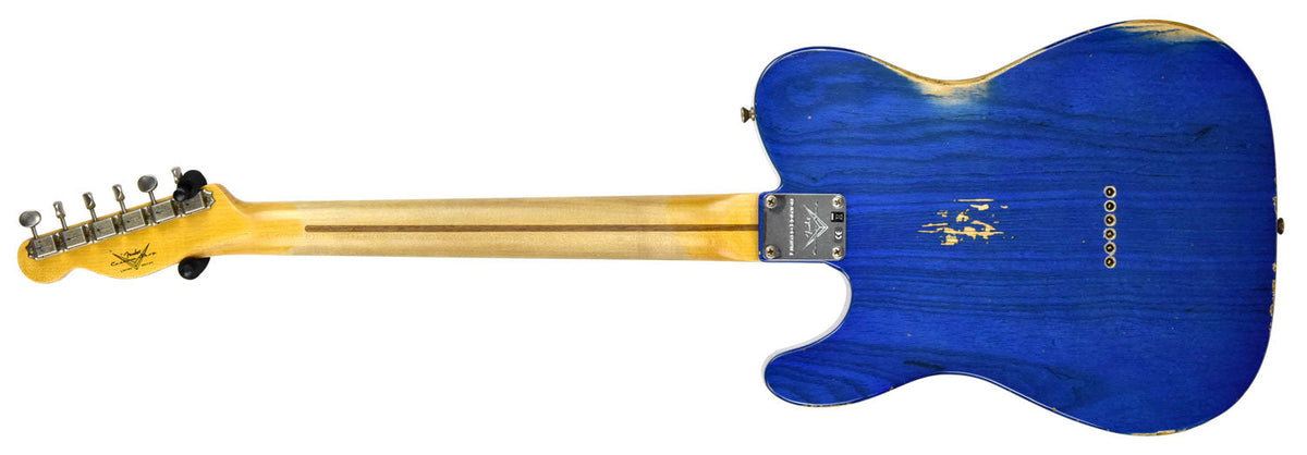 Fender Custom Shop 52 H/S Telecaster Relic in Cobalt Blues Trans R99434