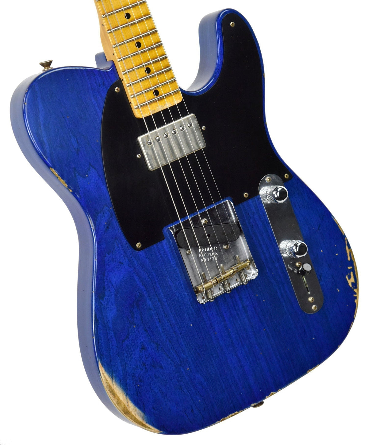 Fender Custom Shop 52 H/S Telecaster Relic in Cobalt Blues Trans R99434