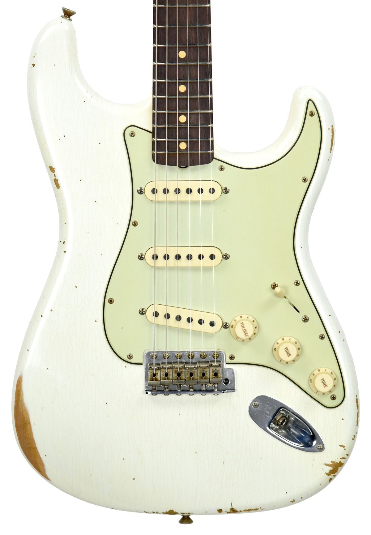 Fender Custom Shop 61 Stratocaster Relic in Olympic White CZ542942
