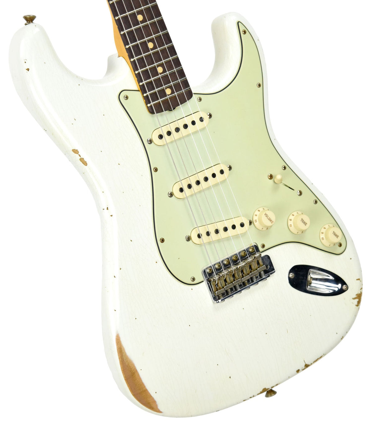 Fender Custom Shop 61 Stratocaster Relic in Olympic White CZ542942