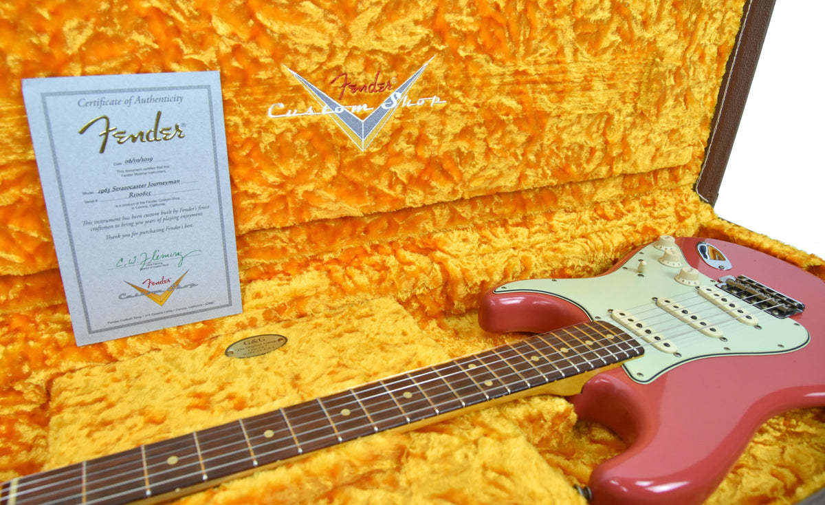 Fender Custom Shop 63 Stratocaster Journeyman Relic in Fiesta Red R100615