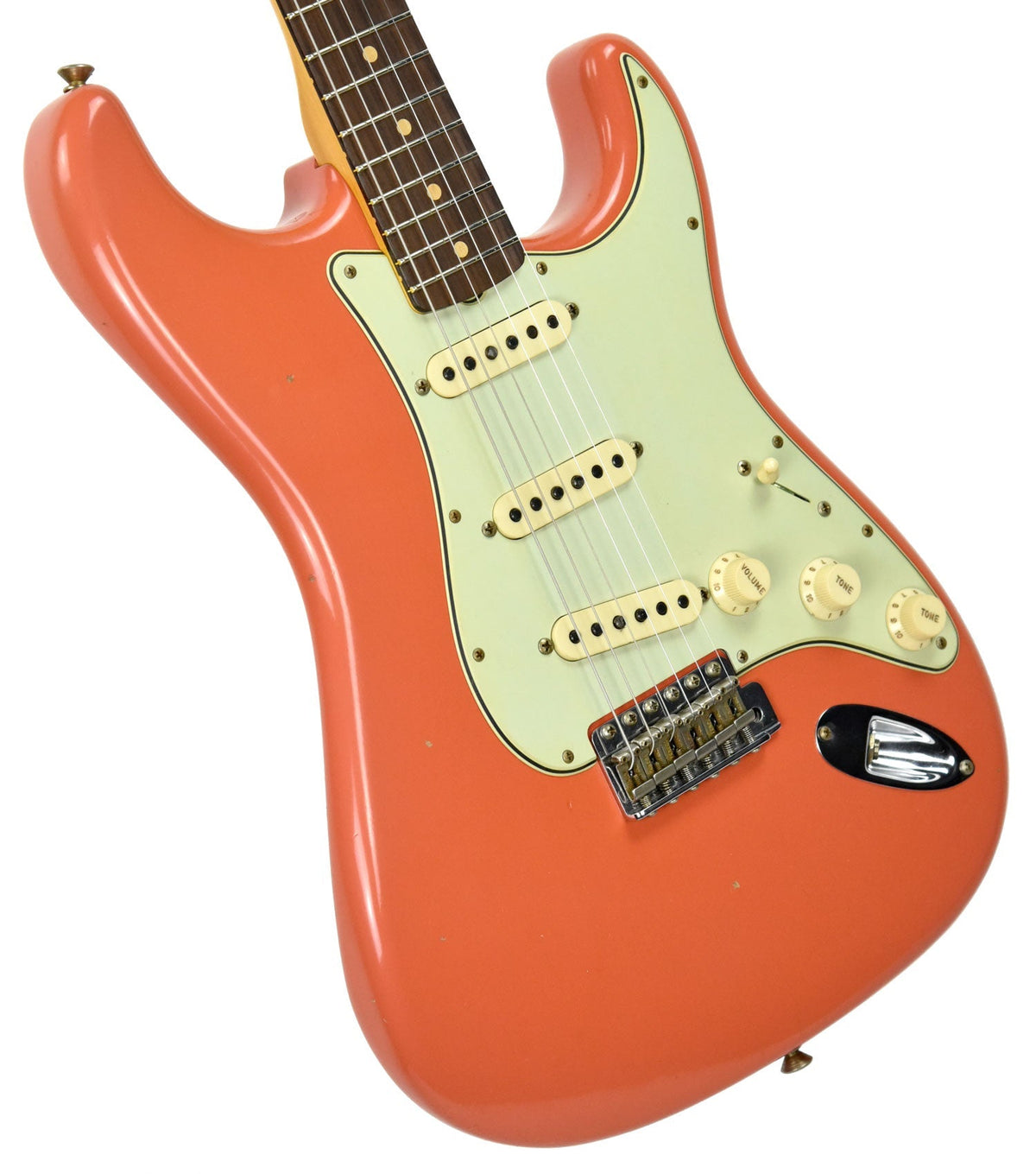 Fender Custom Shop 63 Stratocaster Journeyman Relic Fiesta Red/Salmon Pink R98152