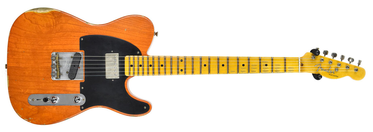 Fender Custom Shop 52 H/S Telecaster Relic Sunset Orange Transparent R98976