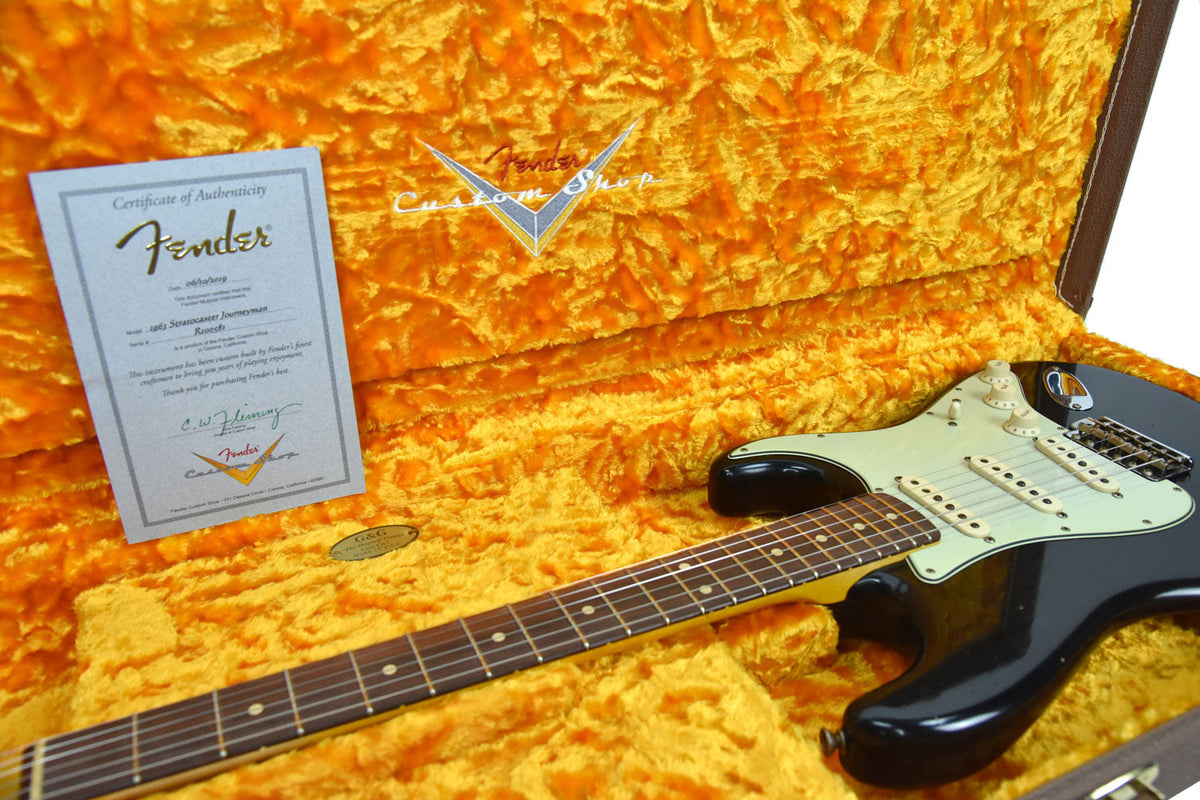 Fender Custom Shop 63 Stratocaster Journeyman Relic in Black R100581