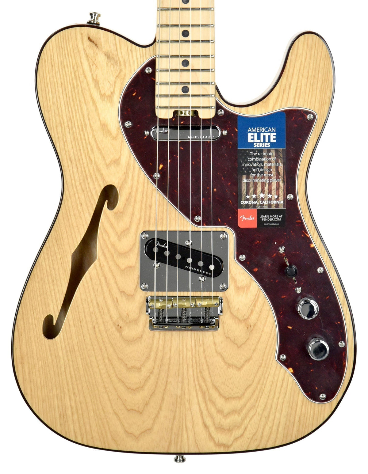 Fender American Elite Thinline Telecaster in Natural US19040486