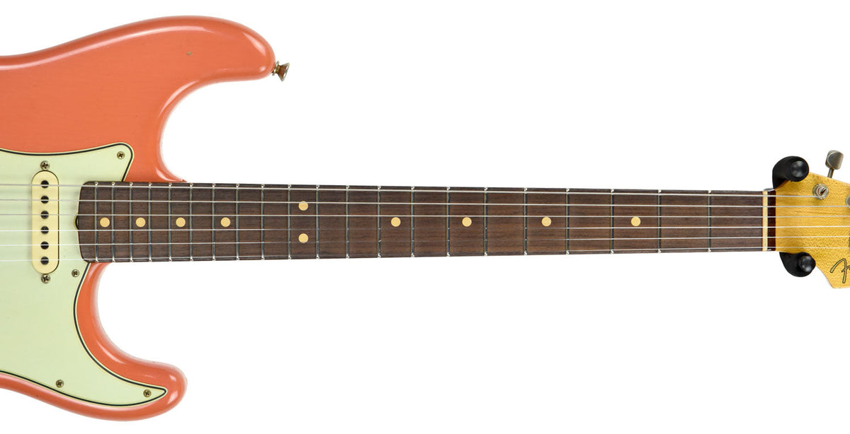 Fender Custom Shop 63 Stratocaster Journeyman Relic in Fiesta Red/Salmon Pink R98758
