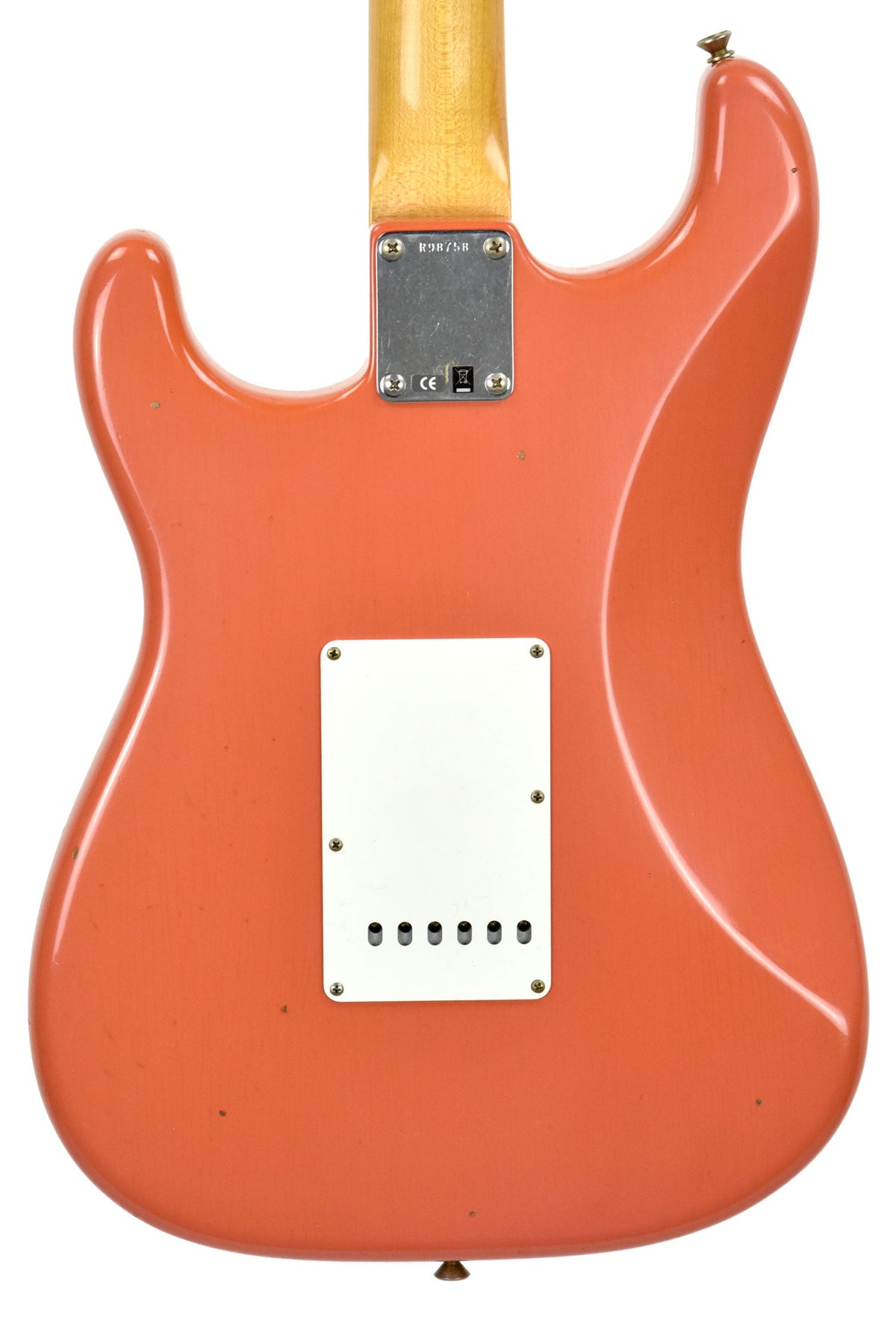 Fender Custom Shop 63 Stratocaster Journeyman Relic in Fiesta Red/Salmon Pink R98758