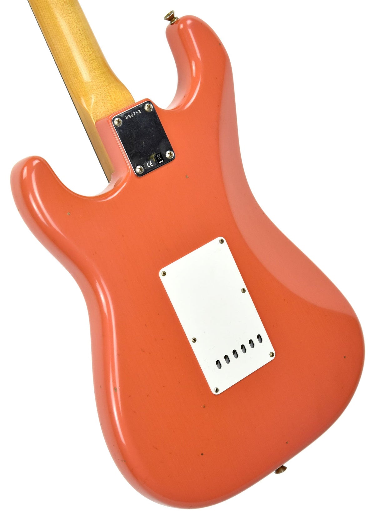 Fender Custom Shop 63 Stratocaster Journeyman Relic in Fiesta Red/Salmon Pink R98758