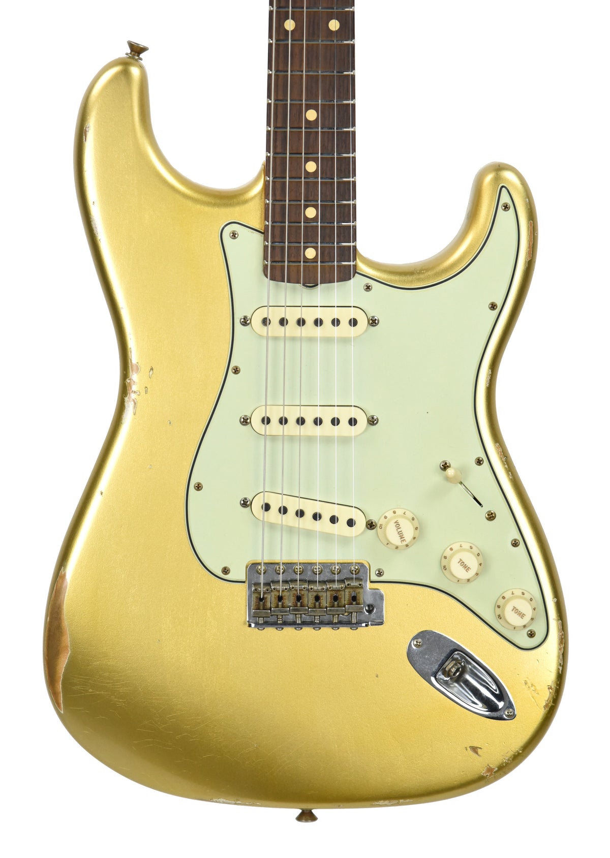 Fender Custom Shop 61 Stratocaster Relic Aztec Gold Metallic CZ542953
