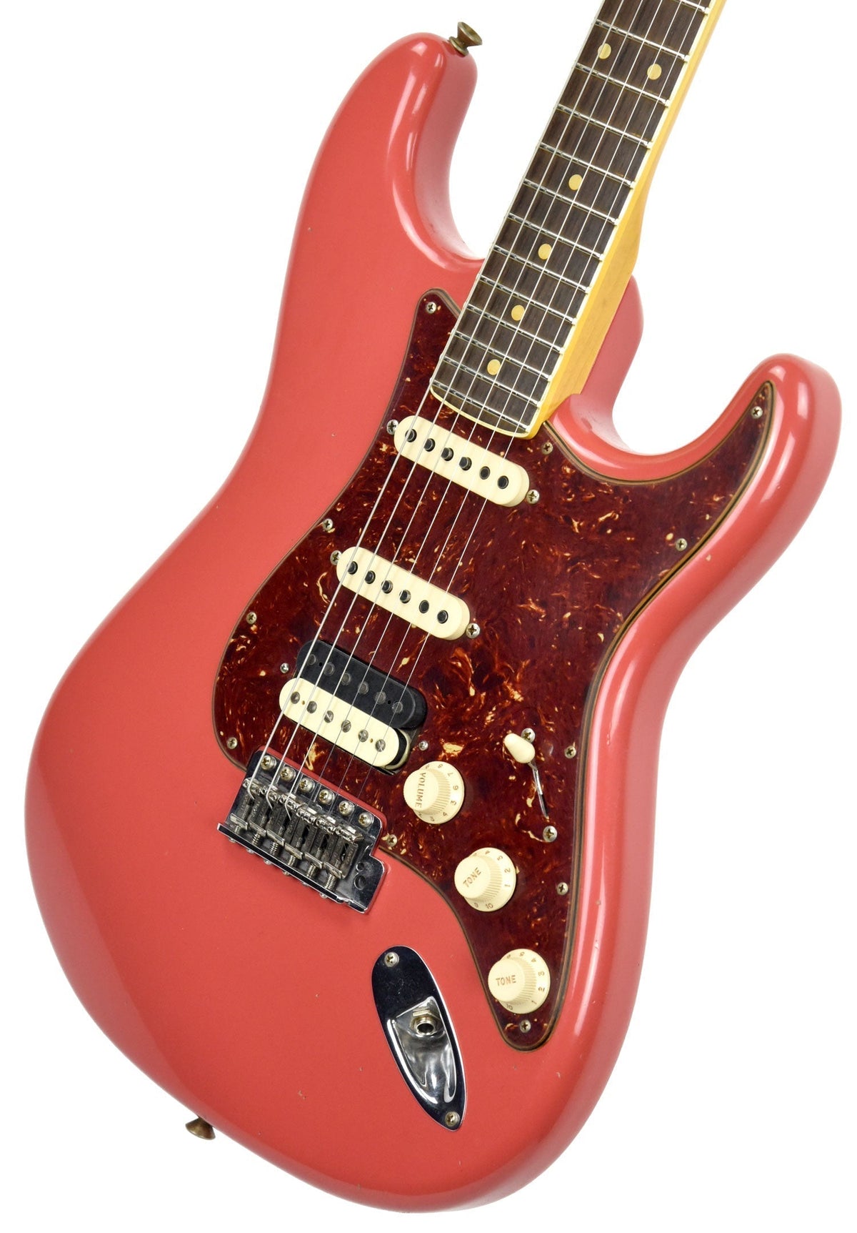 Fender Custom Shop Postmodern Strat HSS Journeyman Relic Fiesta Red